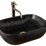 Különleges ajánlat Pultos Mosdó Rea Belinda Black Marble Mat