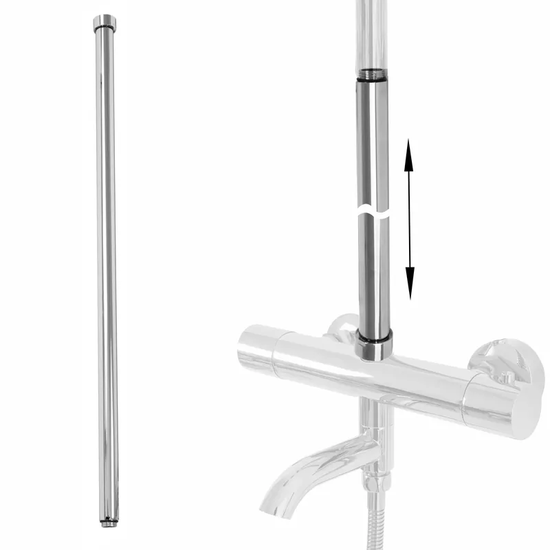 Hosszabbító kád-zuhany szetthez CHROM 60cm Biztonságos fizetés