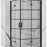 Azonnal elérhető Zuhanykabin Rea Molier Black Double 80x100