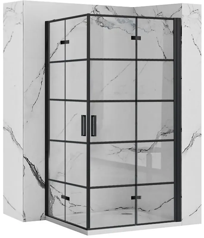 Zuhanykabin Rea Molier Black Double 100x100 Különleges ajánlat