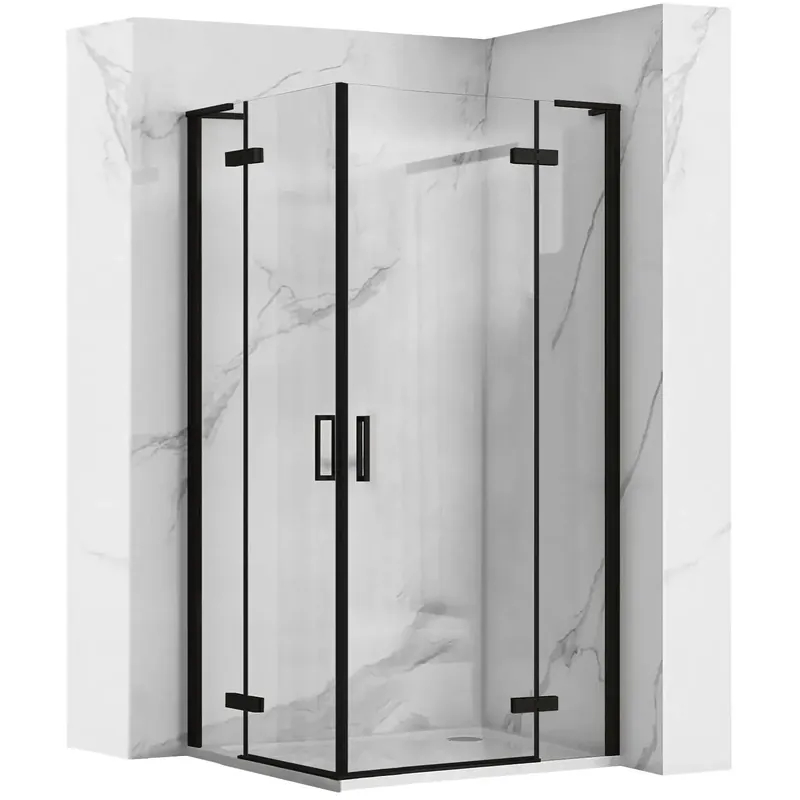 Zuhanykabin REA Hugo Double Black 80x80 Nézd meg most