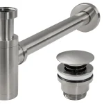 Vedd meg online Szifon click-clack BRUSH NICKLE INOX