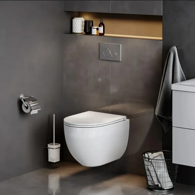 Felfüggesztett wc csésze Rea Carlo Mini Tornado Rimless Flat Pro Csak ma