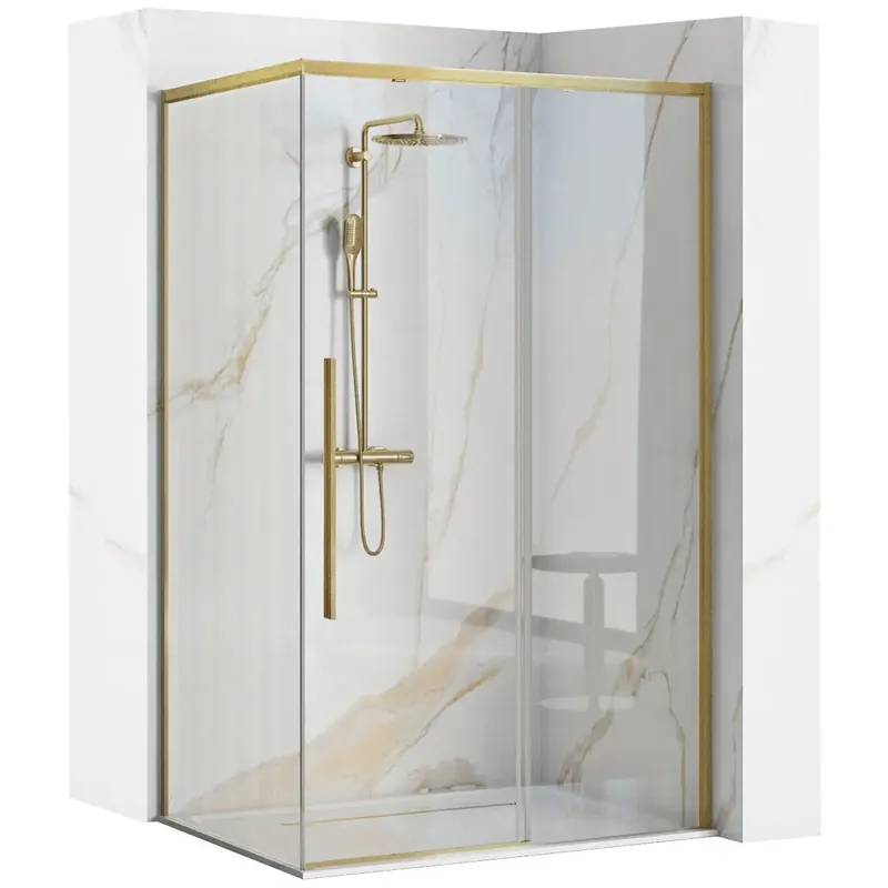 Szezonális akció Zuhanykabin SOLAR GOLD Brush 120x90