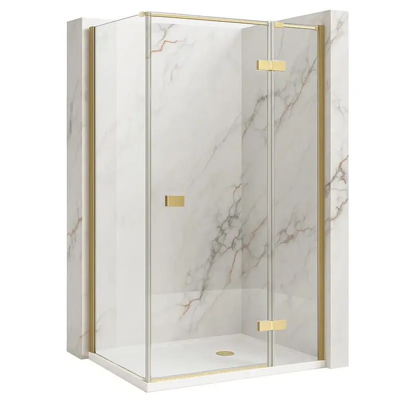 Csak ma zuhanykabin Rea Atlas 120x90 Brush Gold