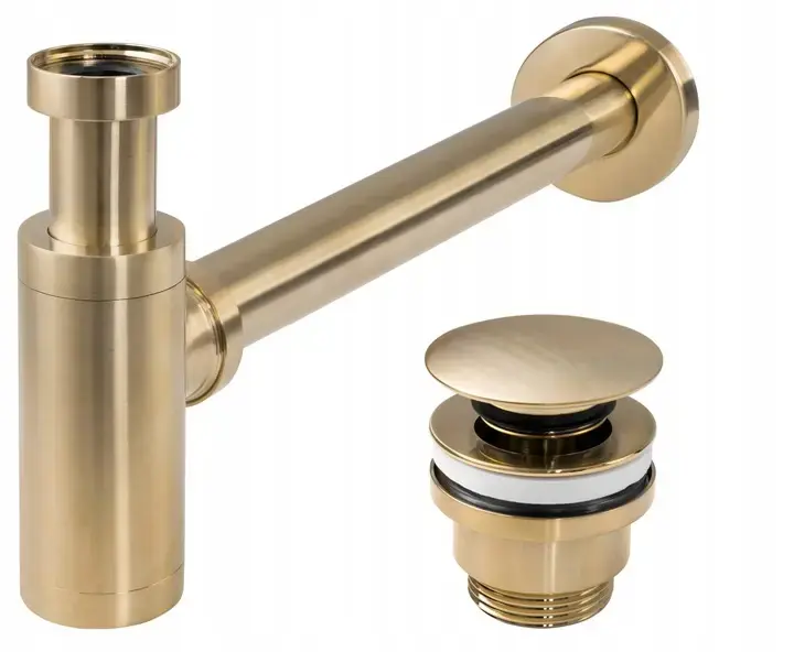 Rea Gold Brush univerzális mosdószifon click-clack leeresztő szeleppel Kihagyhatatlan ajánlat
