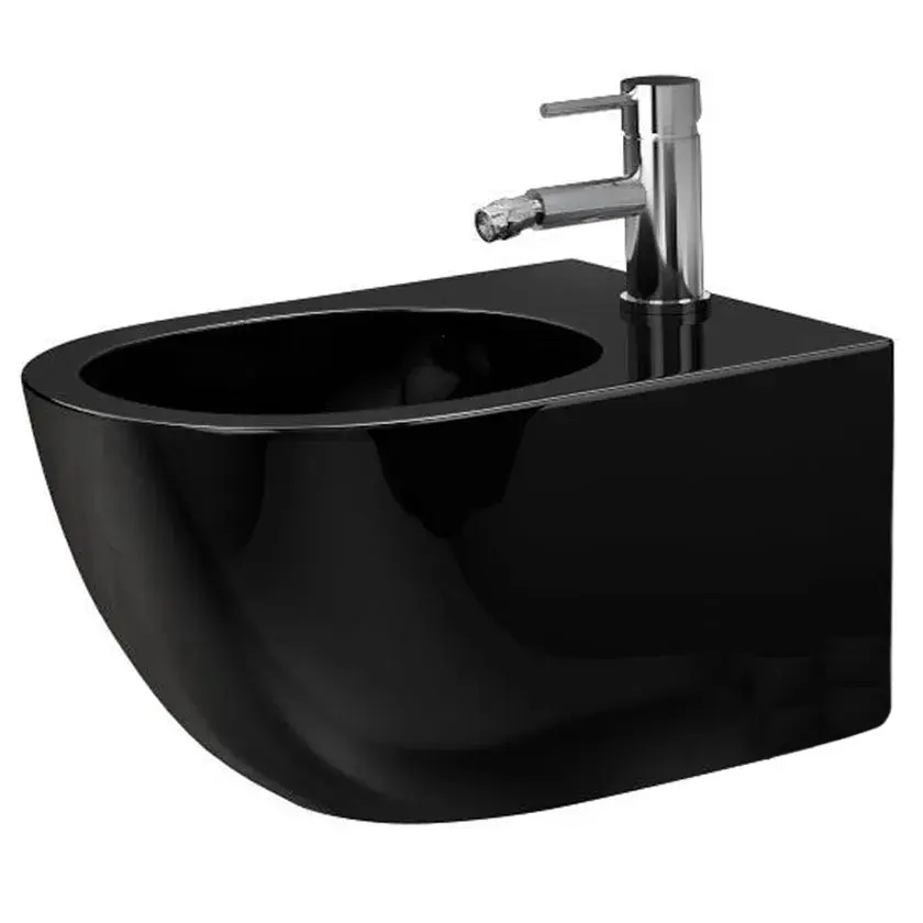 Alacsony ár Bidé Carlo Mini black shiny