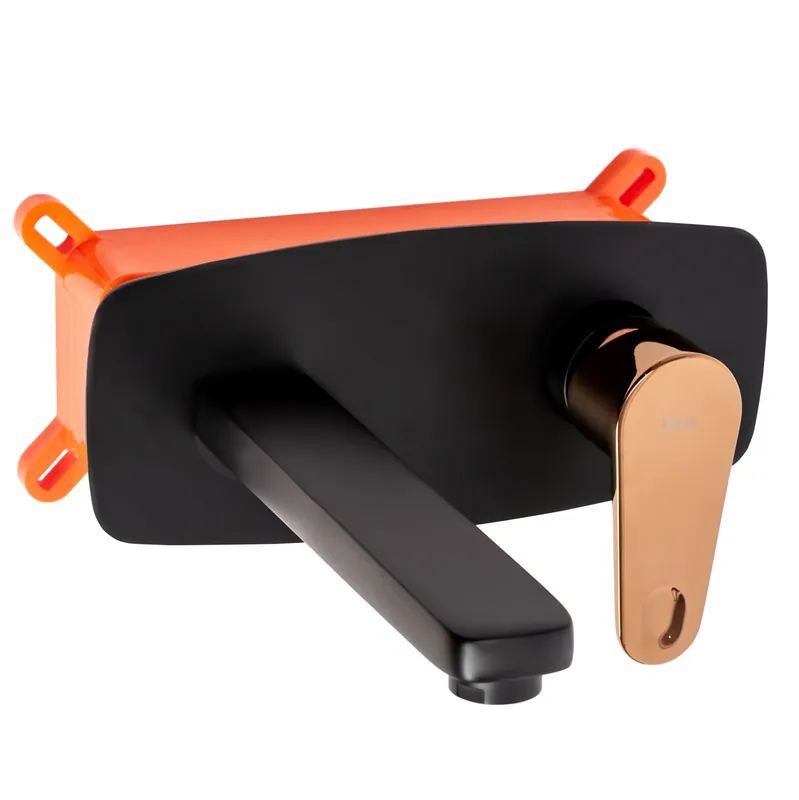 Akció Fürdőszobai csaptelep Rea MILD BLACK ROSE GOLD + BOX