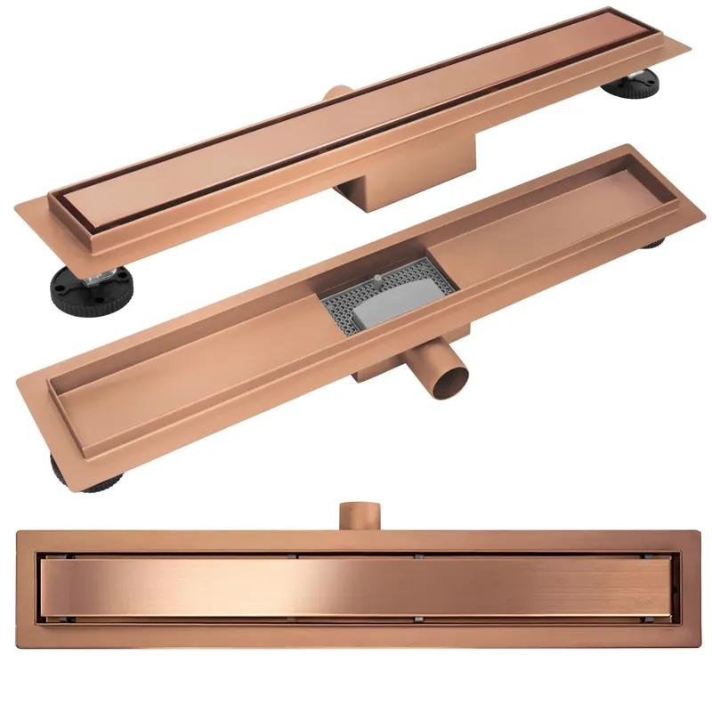 Ajánlat Zuhanylefolyó Rea Neox brush copper 90