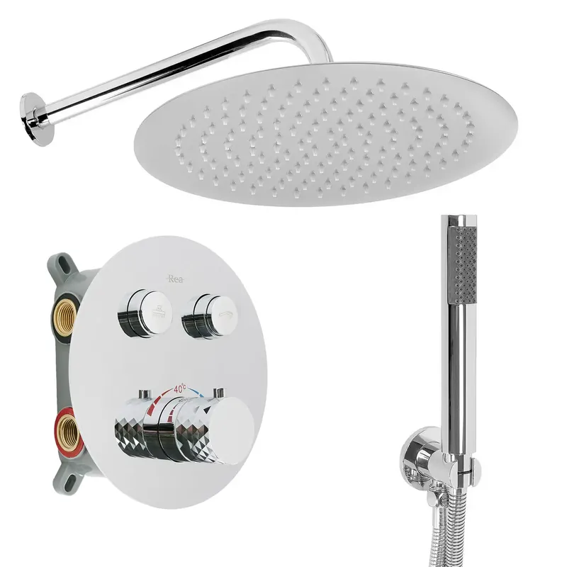 Vásárlói kedvenc Zuhanyszett rejtett Rea Lungo Diamond Chrom + BOX