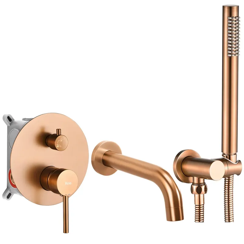Fürdőkád csaptelep Rea Lungo Brush Copper + Box Árengedmény