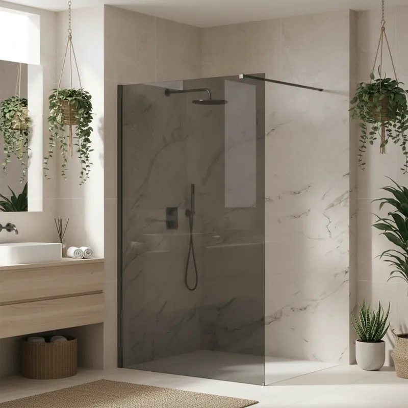 Zuhanyfal Rea Flexi Grey / Titan 80 Kiárusítás