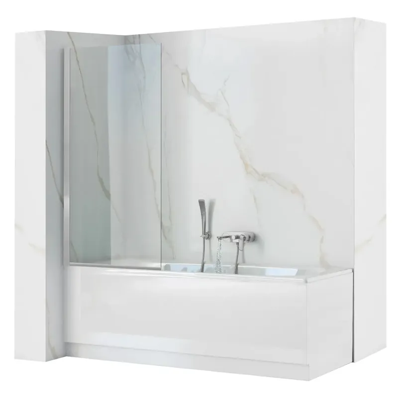 Fürdőkádparaván Rea Lagos Forgatható 70 cm Chrome Prémium