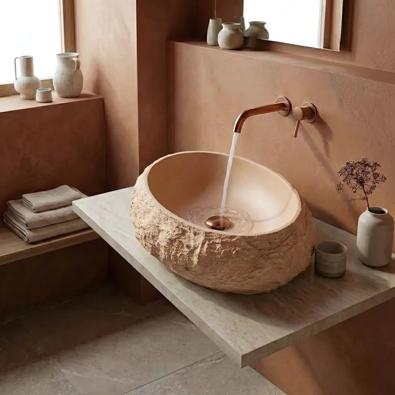 Pultos mosdókagyló Mika Light Terracotta Legkelendőbb