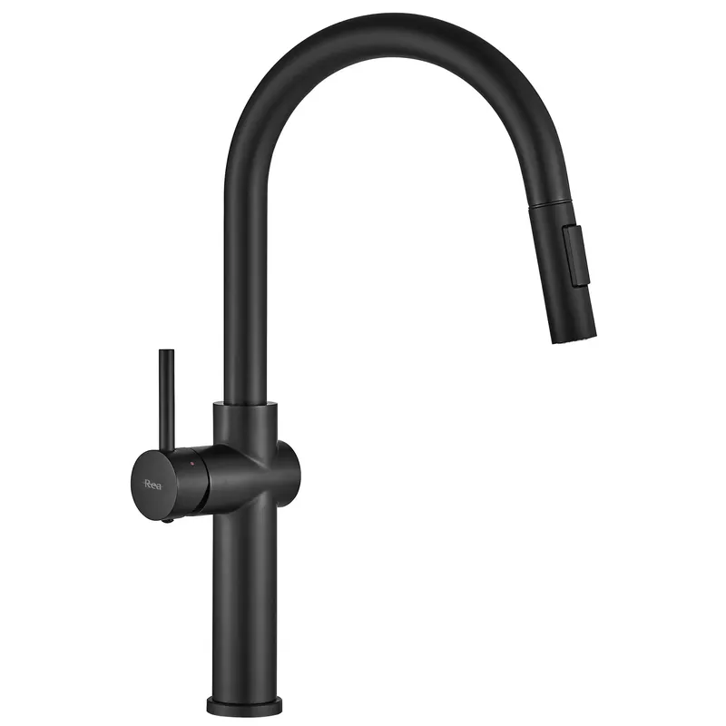 Végkiárusítás Konyhai csaptelep Rea Fresh High Black