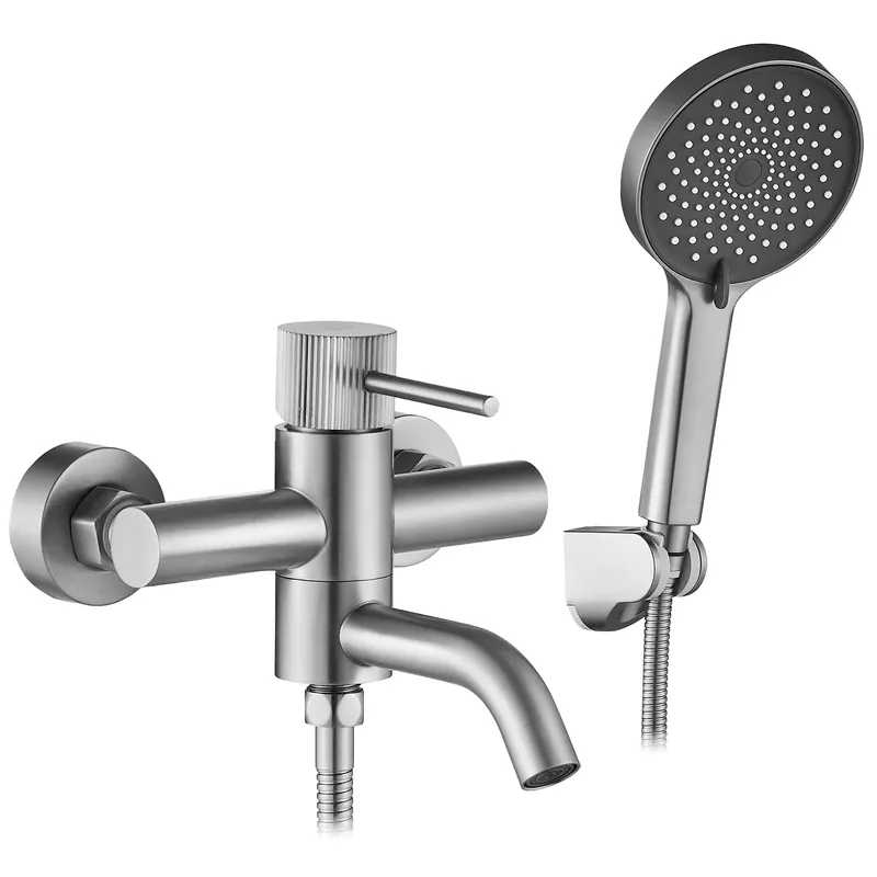 Fürdőkád csaptelep Rea Lungo Stripe Brush Nickel Végkiárusítás