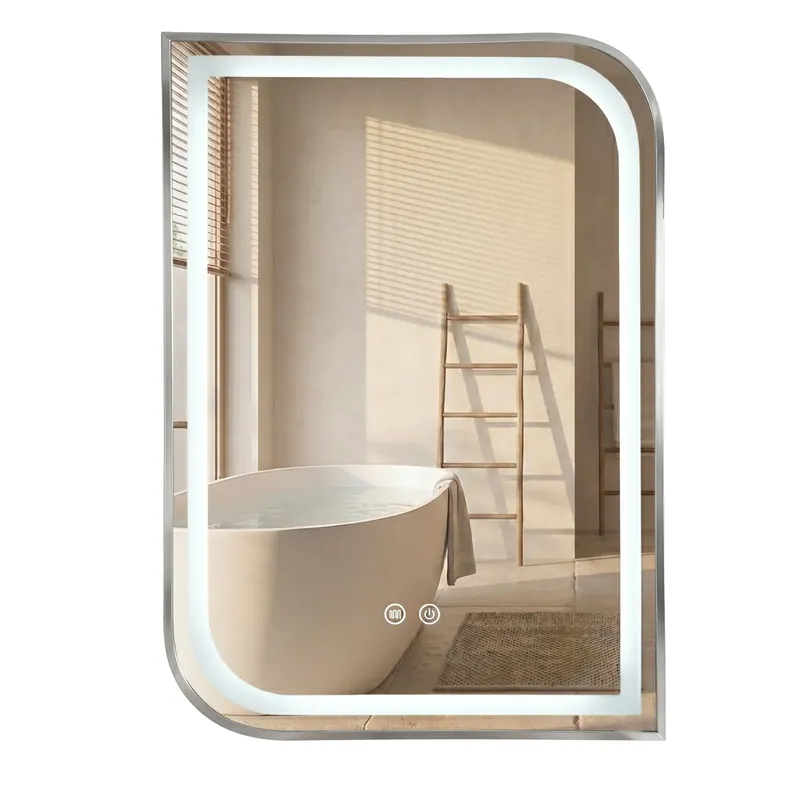 LED Tükör ZONE 70x50 BRUSH NICKEL Legjobb ár