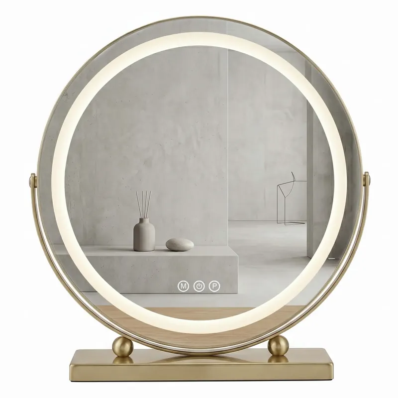 Biztonságos fizetés LED Tükör MAKE-UP L.Gold 50 cm