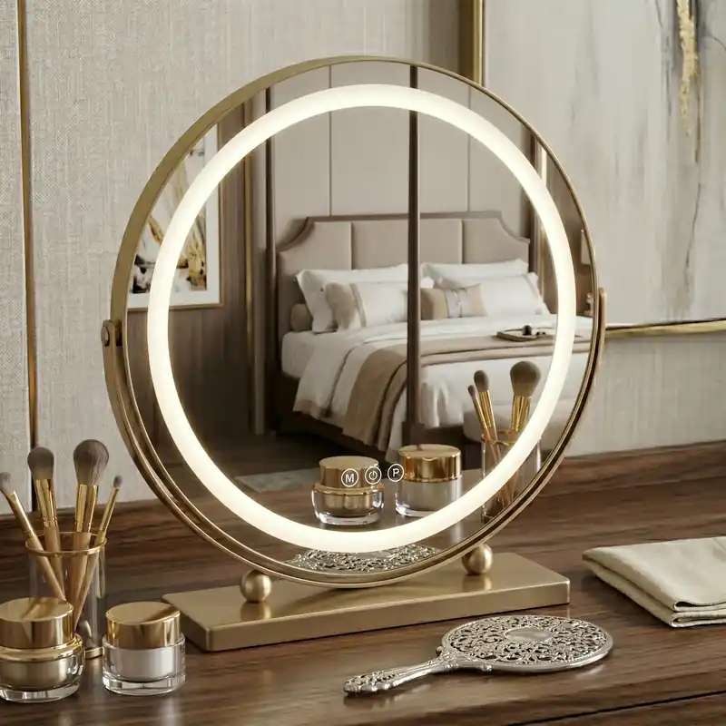 Prémium LED Tükör MAKE-UP L.Gold 40 cm