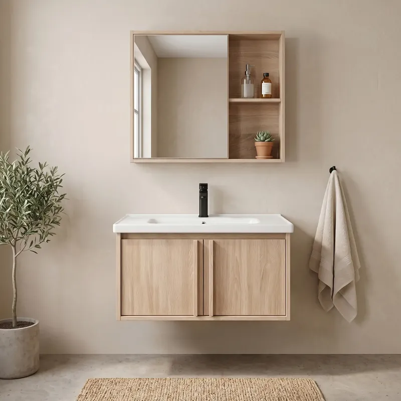 Fürdőszobabútor szett mosdóval Gama T25023 BXM 70CM Kedvezményes ár