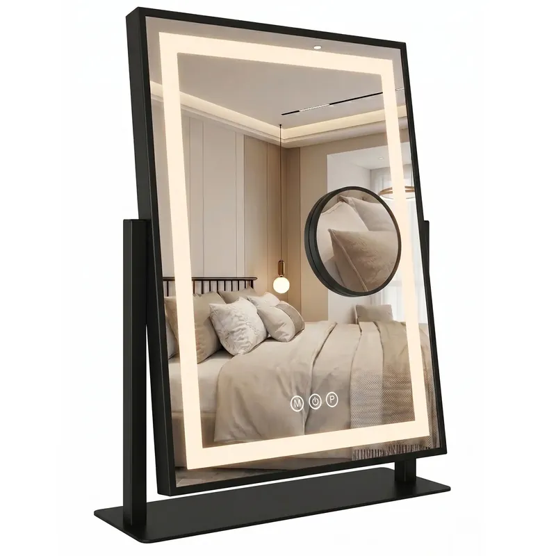 LED Tükör LUMI Black 30x40cm Korlátozott ajánlat
