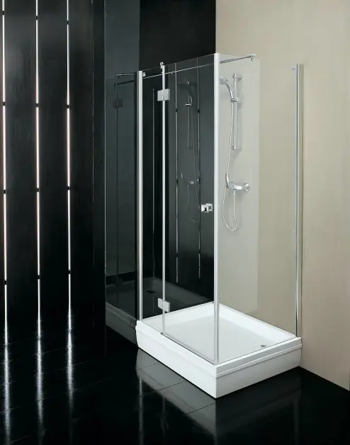 Csak ma Kolpa-San Stella TSv 80/90 zuhanyfal (88-90 cm, Króm, Edzett átlátszó üveg, 90x190 cm, #790310)Kolpa-San
