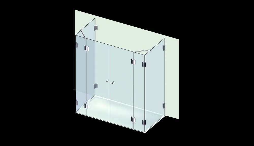 Expressz kézbesítés Varioglass Torsion 516 Zuhanykabin (200x90x200 cm)Varioglass