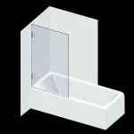 Olcsóbb Varioglass Signum 601 Kádparaván víztiszta üveg (90x150 cm)Varioglass