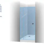 Riho Scandic S104 Zuhanyajtó (117,8-118,2 cm, króm, átlátszó, 120x200 cm, #GC 07300)Riho Kiárusítás