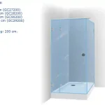 Riho Scandic S203 Zuhanykabin (króm, 96,8-97,2-76,8-77,2 cm, átlászó, 100x80x200 cm, #GC 28200)Riho Vedd meg online