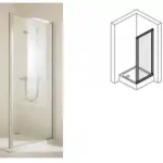 Kedvezményes ár Hüppe Express SW 90 Zuhany oldalfal (88-90, fehér, műanyag, 90 cm, #EX1313.055.298)Hüppe