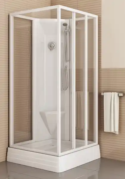 Ravak ASBP3 Szögletes zuhanybox (fehér, 80x80 cm, Pearl, 800x800x2065 mm) 8364411211Ravak Csak ma