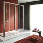 Végkiárusítás Kolpa-San Orion TV/4D 140/160/170/180 zuhanyajtó (167-170 cm, Silver, Edzett üveg átlátszó, 170 cm)Kolpa-San