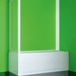 Azonnal elérhető Hopa Sopravasca Fisso CC kádfal (Fehér, Plexiüveg, 87-90 x 150 cm, #BSSVF90CCP)Hopa