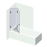 Varioglass Globus 605 kádparaván víztiszta üveg (80x150 cm)Varioglass Szezonális akció