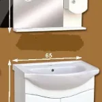 Guido 65-ös fürdőszobabútor (juhar)Guido Utolsó esély