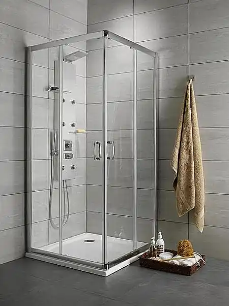 Népszerű Radaway Dolphi Premium Plus C 90x90 szögletes zuhanykabin (90x90x190 cm, króm, Barna, #30453-01-08N)Radaway