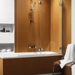 Szezonális akció Radaway Carena PN 130 kádparaván (Barna, króm, 130x150 cm / jobbos, #202201-108R)Radaway