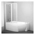 Ravak VSK2 Rosa 150 cm balos kádparaván Transparent üveggel, fehér 76L80100Z1Ravak Legjobb ár