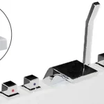Legkelendőbb Wellis Cubic Extra kádperembe süllyeszthető kádtöltő csaptelep WK00112Wellis