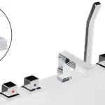 Nézd meg most Wellis Cubic Slim kádperembe süllyeszthető kádtöltő csaptelep WK00111Wellis