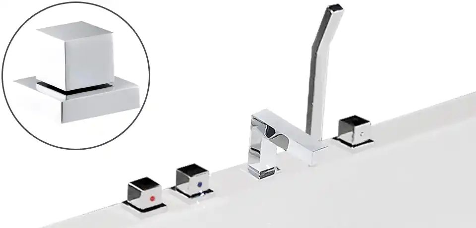 Nézd meg most Wellis Cubic Slim kádperembe süllyeszthető kádtöltő csaptelep WK00111Wellis