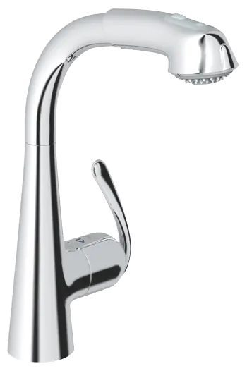 Kedvezményes ár Grohe Zedra 32553 000 egykaros kihúzható zuhanyfejes mosogató csaptelep (32553000)Grohe