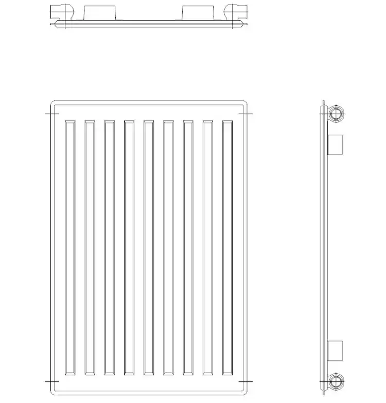 Vogel & Noot Vonova 10 (BT46) 900 mm magas kompakt radiátor (fehér, 900x2000 mm, 2228)Vogel & Noot Végkiárusítás