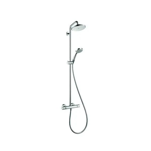 Hansgrohe 27188 Croma 100 EcoSmart zuhanyrendszer 400 mm-es zuhanykarral termosztáttalHansgrohe Kedvezményes ár
