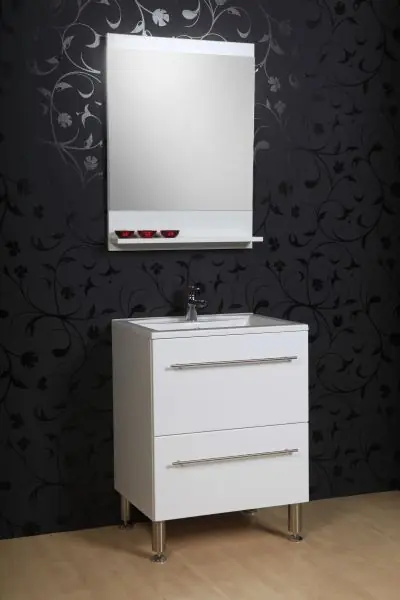 Verita larissa 60 fürdőszobabútor (fehér, #tükör 600X600)Verita Végkiárusítás