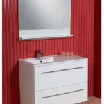 Bestseller Verita larissa 90 B fürdőszobabútor (wenge, #tükör 900X600)Verita