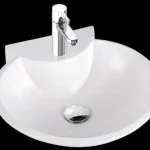 Expressz kézbesítés Marmorin Disa 50/60 öntött márvány mosdó (fehér, 60x52x15 cm)Marmorin