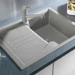 Biztonságos vásárlás BLANCO ENOS 40S Silgranit mosogató dugókiemelővel (alumetál, #513786)Blanco
