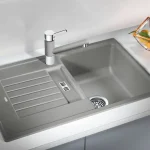 BLANCO ZIA 45S Silgranit mosogató dugókiemelővel (alumetál, #514717)Blanco Azonnali szállítás
